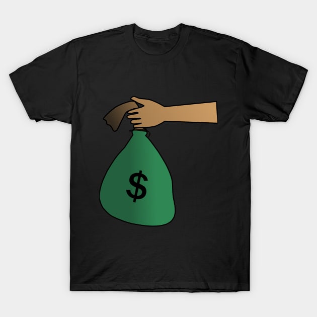 Illustration of someone giving  money T-Shirt by Jorgi125